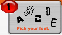 1. Pick your font