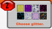 2. Choose Glitter