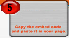 5. Copy the embed code and paste it to your page